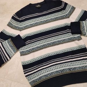 A.P.C. Rue Madame Paris Mens S Small APC Textile‎ Cotton Crewneck Sweater